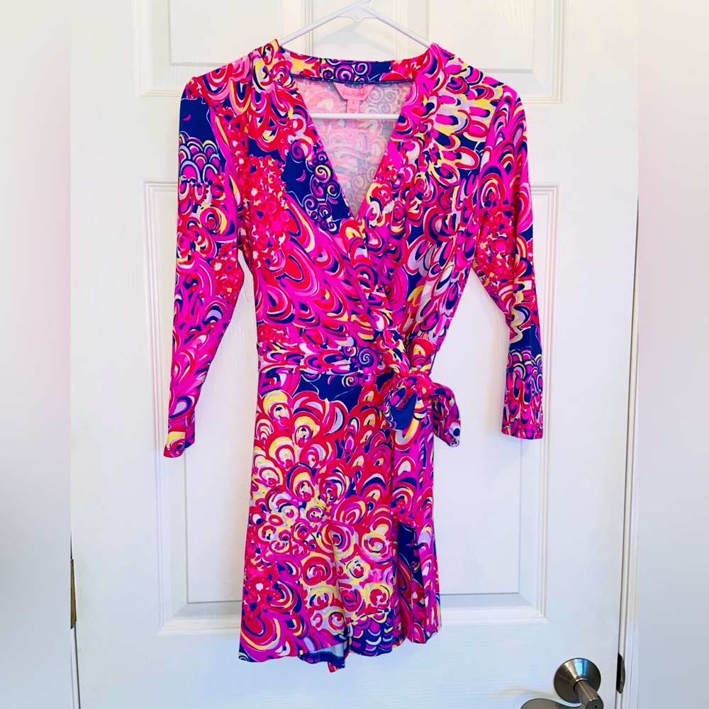 Lilly Pulitzer Karlie Romper in Iris Blue Pop Up